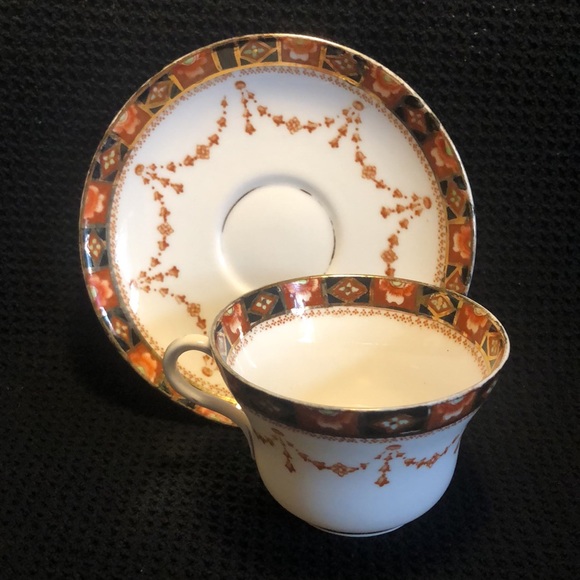 Royal Albert Imari vintage teacup & saucer T.C.W Crown China. 1920’s - Picture 4 of 8